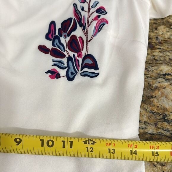 Tanya Taylor Wisteria Floral Embroidered Lottie Midi Dress Size 6 - Picture 11 of 11